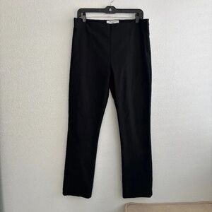 MM. LAFLEUR NYLON, ELASTANE BLACK SIDE ZIP HIGH RISE SLIM ANKLE PANTS